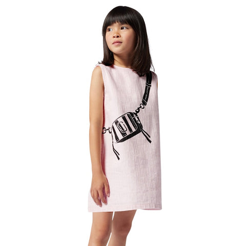 Marc Jacobs Girls Pink Sleeveless Bag Dress