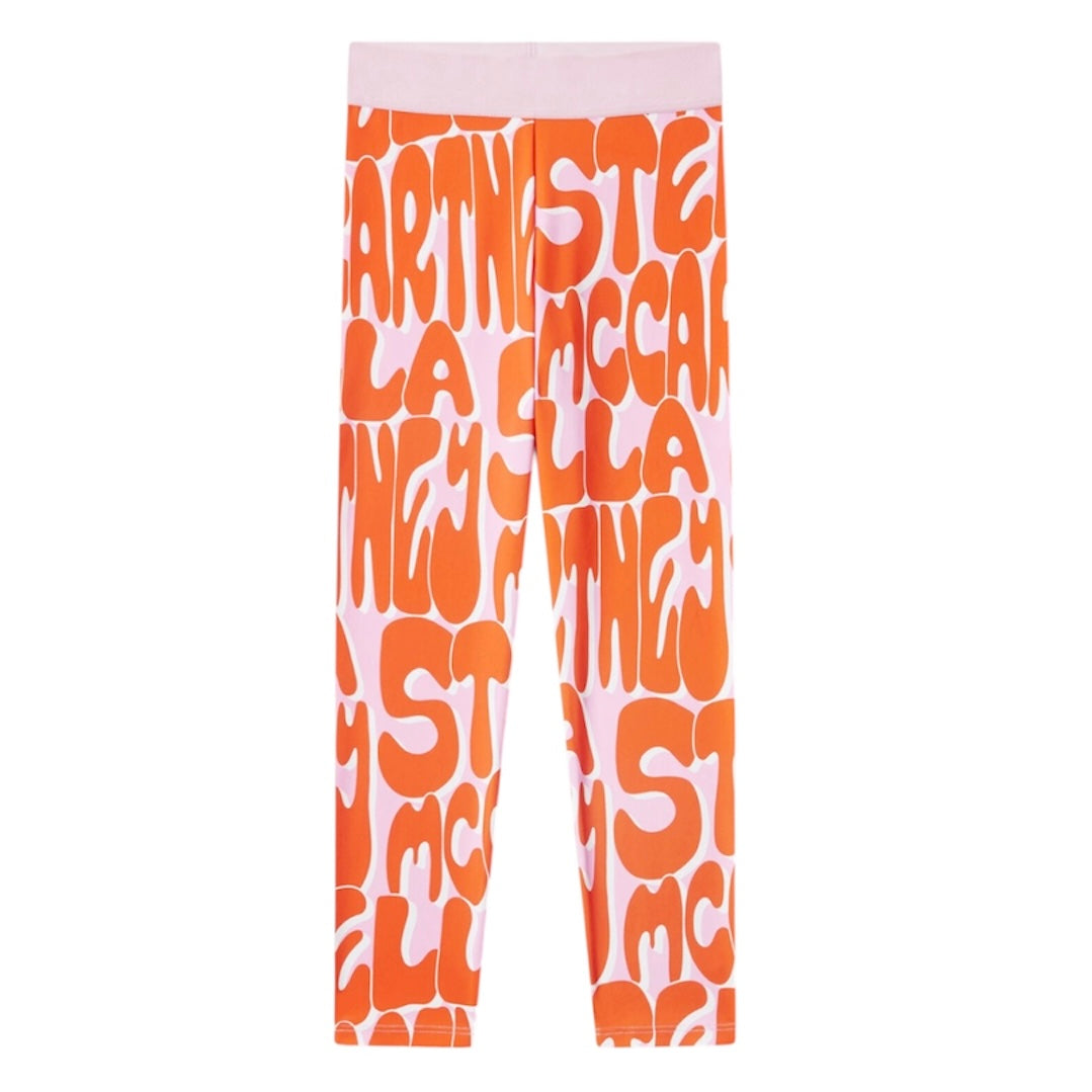 Stella McCartney Kids Girls Pink Logo Leggings