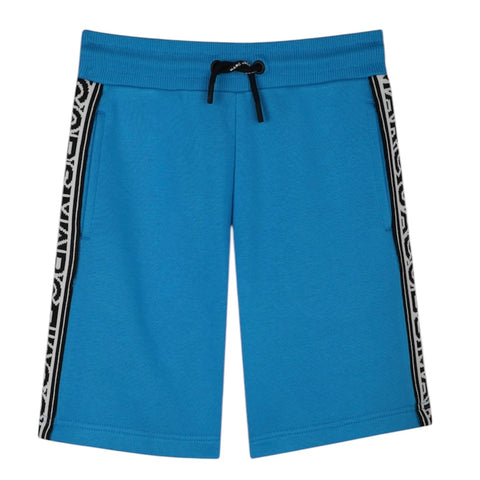 Marc Jacobs Boys Turquoise Logo Shorts