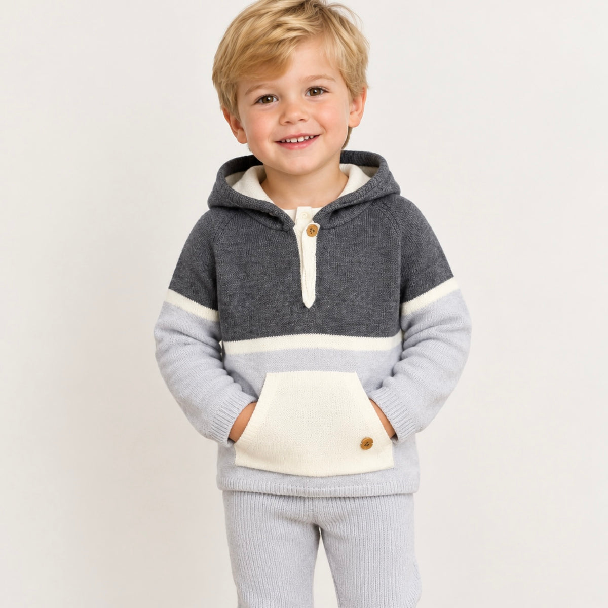 Granlei Boys Grey Knitted Set