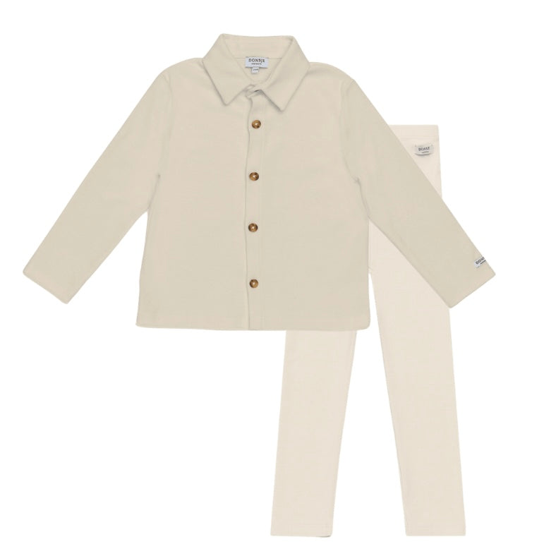 Donsje Boys Macaroon Touten Shirt Set