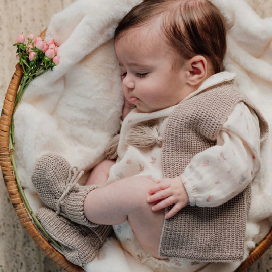 Baby Girls Peach Romper