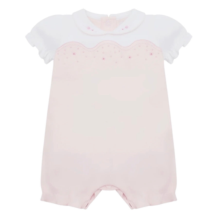 Emile Et Rose Baby Girls Pink Knitted ‘Lavinia’ Romper