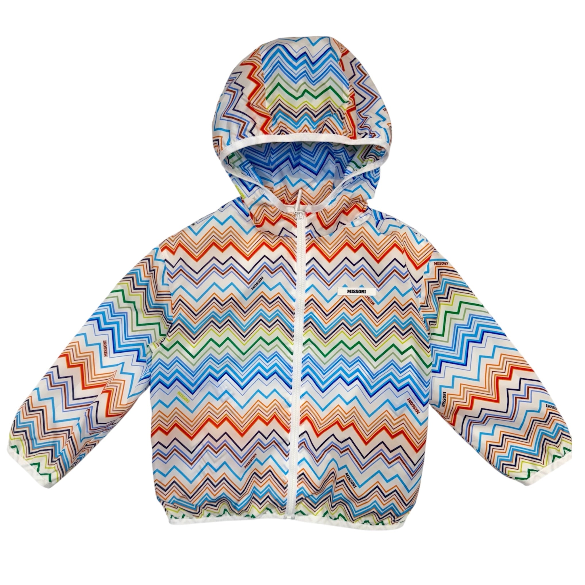 Missoni Kids Boys Multi Zig Zag Windbreaker