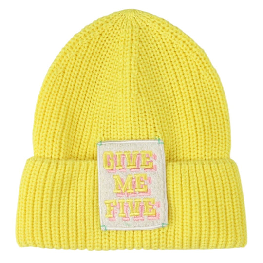 Girls Yellow Knitted Hat