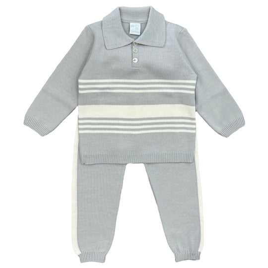 Boys Grey Knit Set