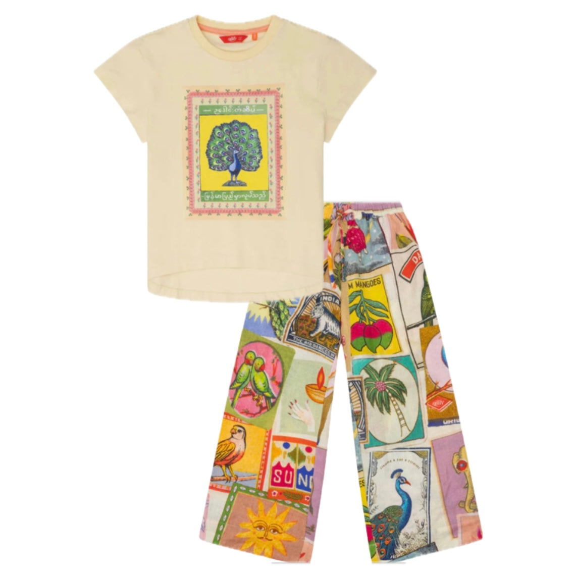 Oilily Girls Almond Oil Trouser Set