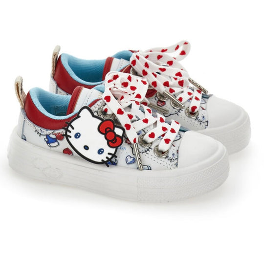 Girls White Hello Kitty Trainers