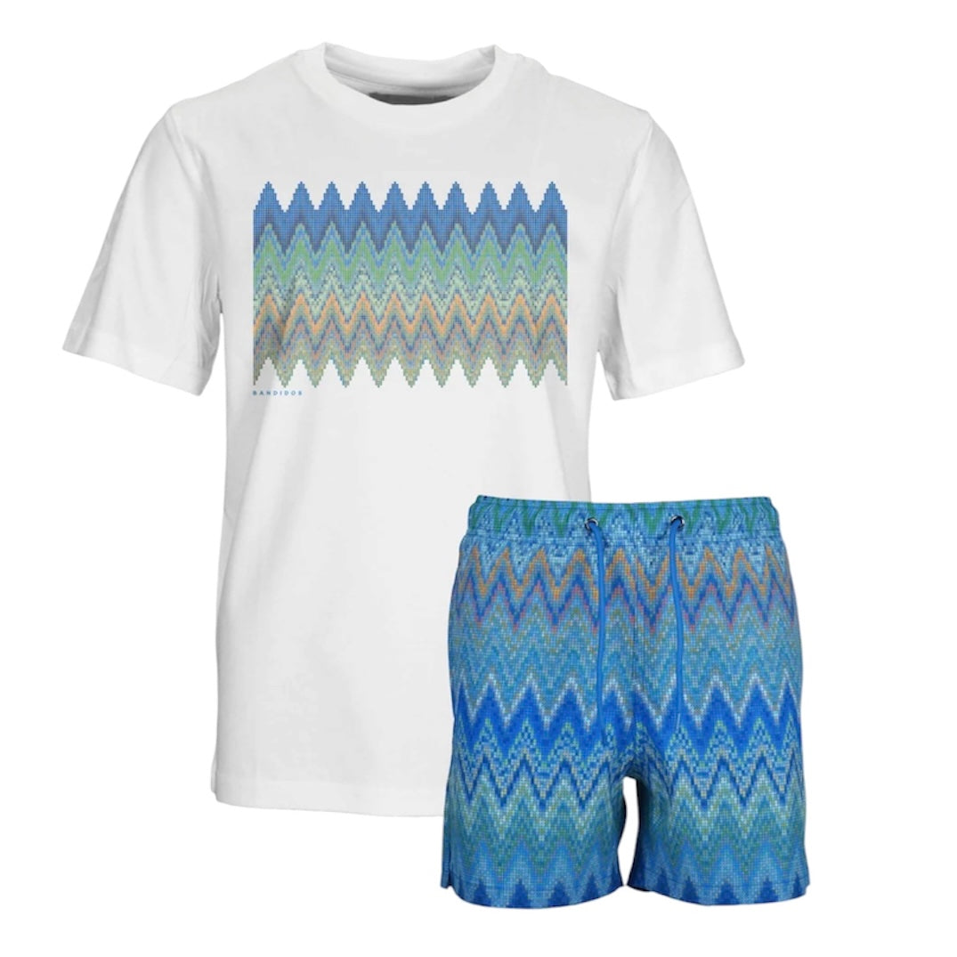 Moda Bandidos Boys Zig Miami Chest Swim Set
