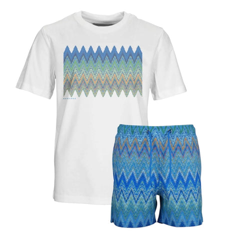 Moda Bandidos Boys Zig Miami Chest Swim Set