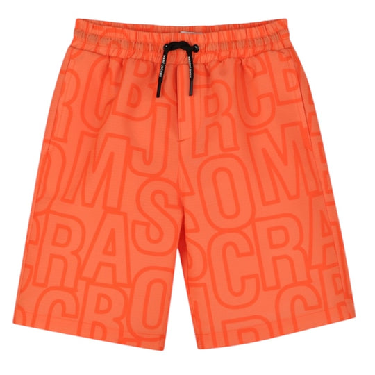Boys Orange Logo Swimming Short