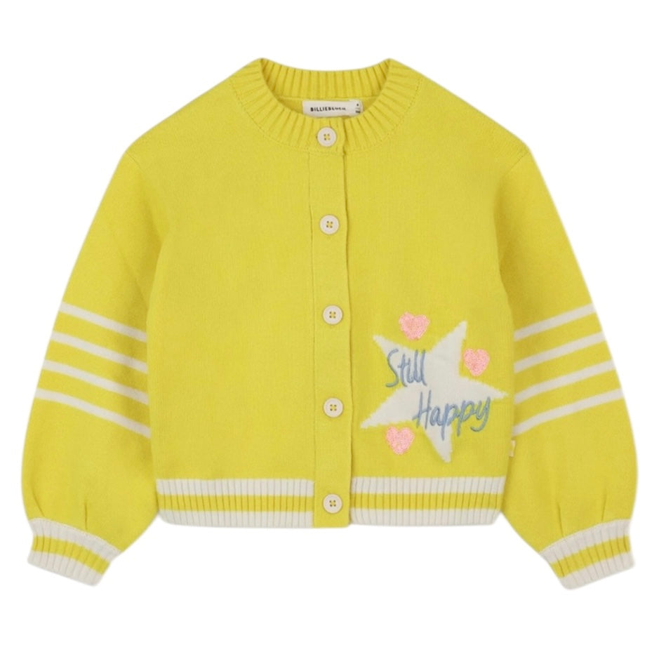 Billieblush Girls Yellow Knitted Cardigan