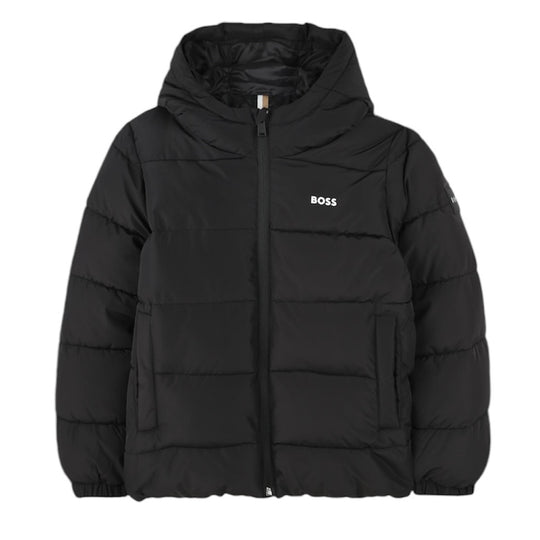 Boys Black Puffer Jacket