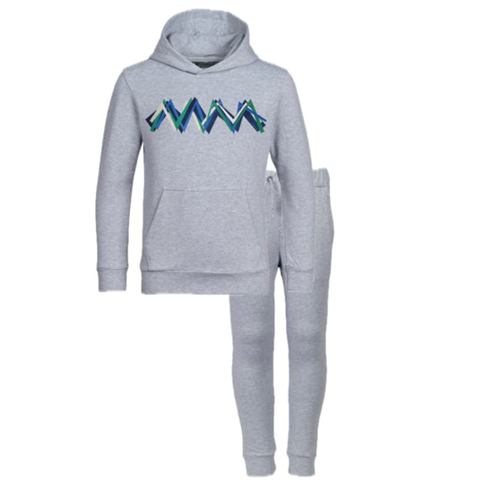 Boys Grey Zig Zag Tracksuit