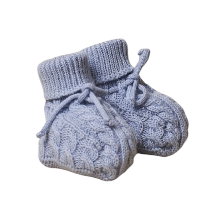 Wedoble Boys Blue Knit Booties