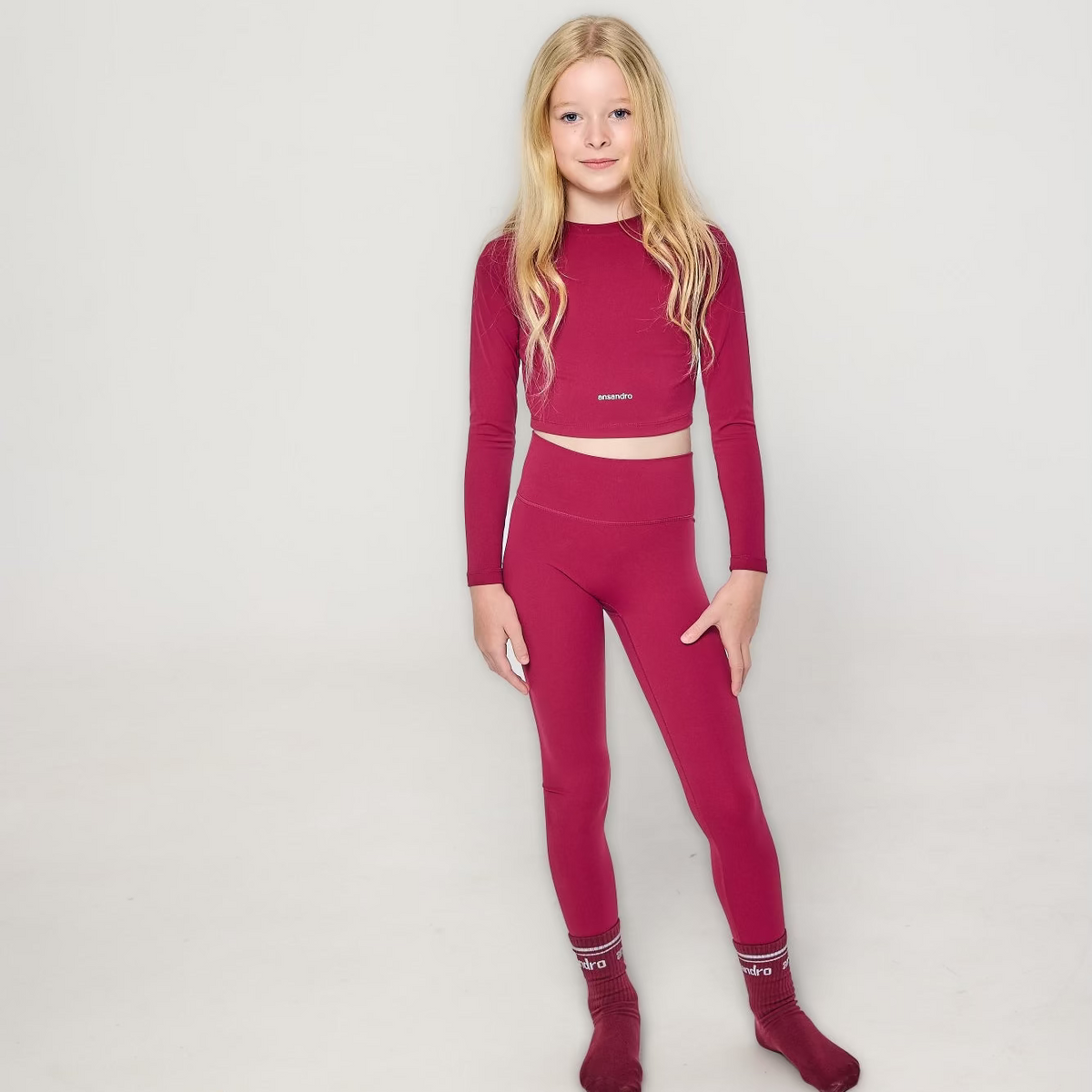 Ansandro Girls Cherry Legging Set
