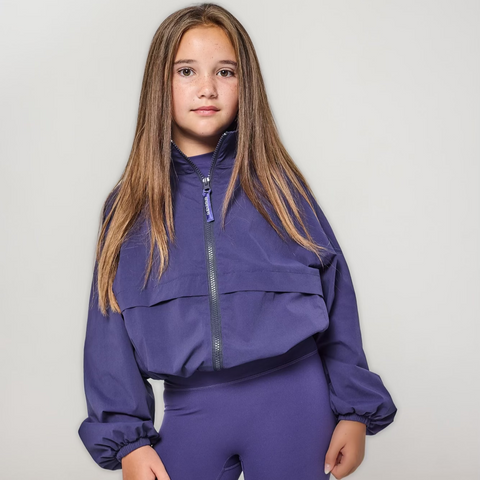 Ansandro Girls Purple Windbreaker