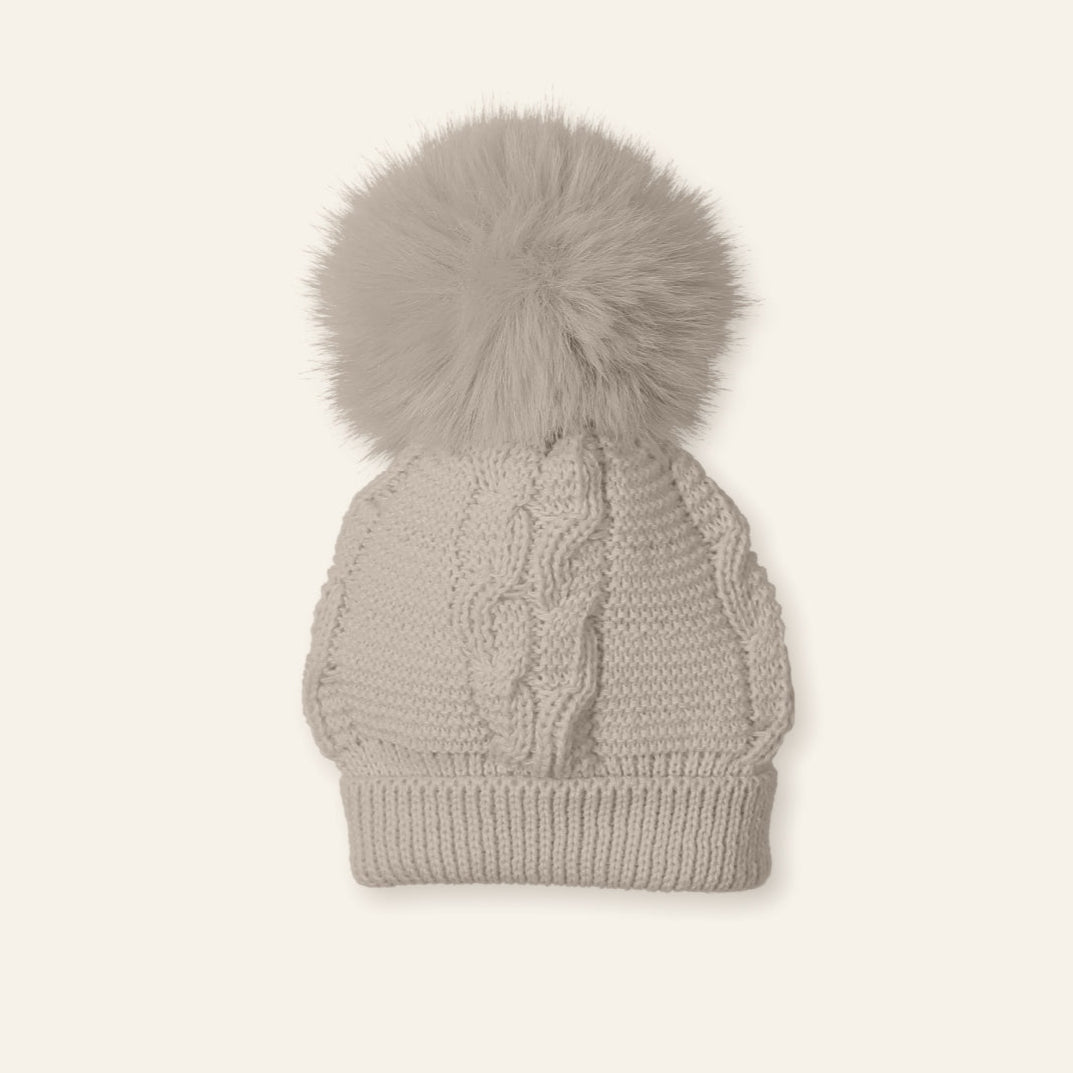 Mac Ilusion Baby Beige Knitted Hat