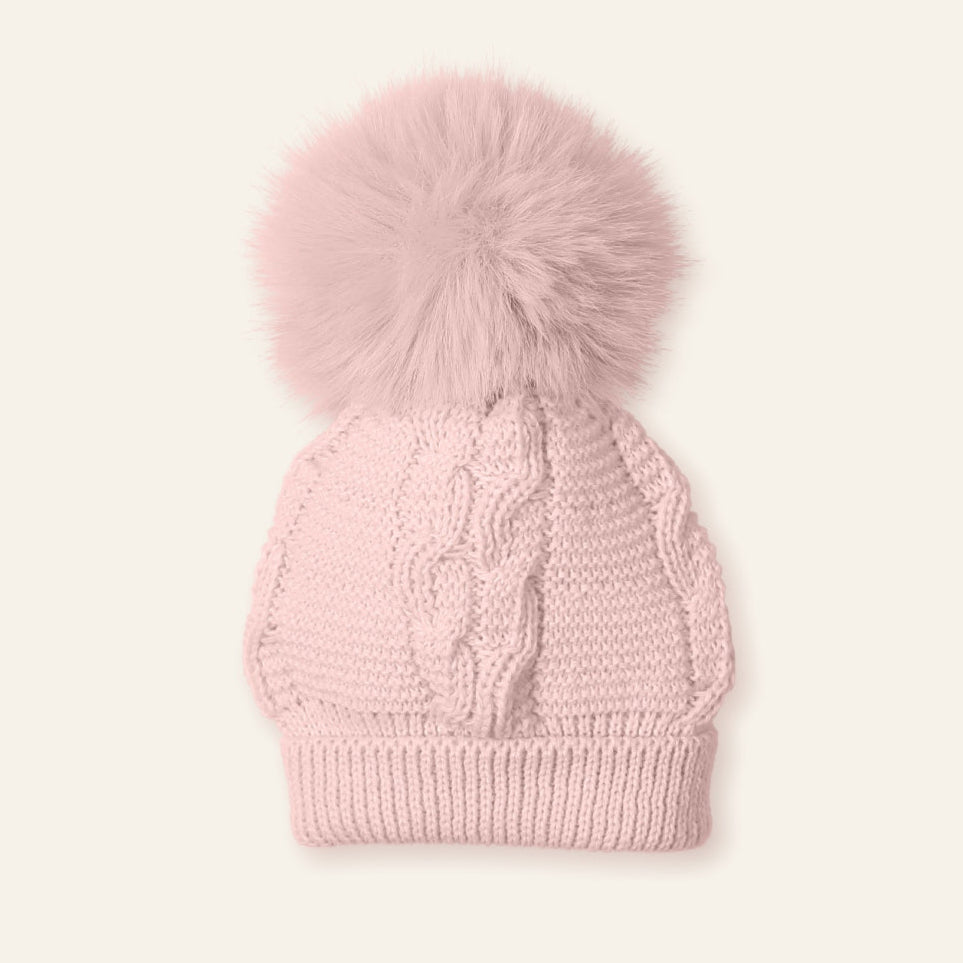 Mac Ilusion Baby Pink Knitted Hat