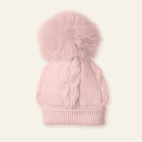 Mac Ilusion Baby Pink Knitted Hat