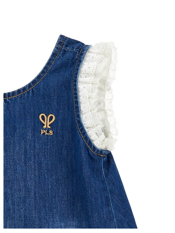 Philosophy Girls Denim Frill Dress
