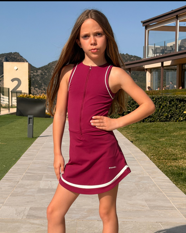 Ansandro Girls Raspberry Skort Dress