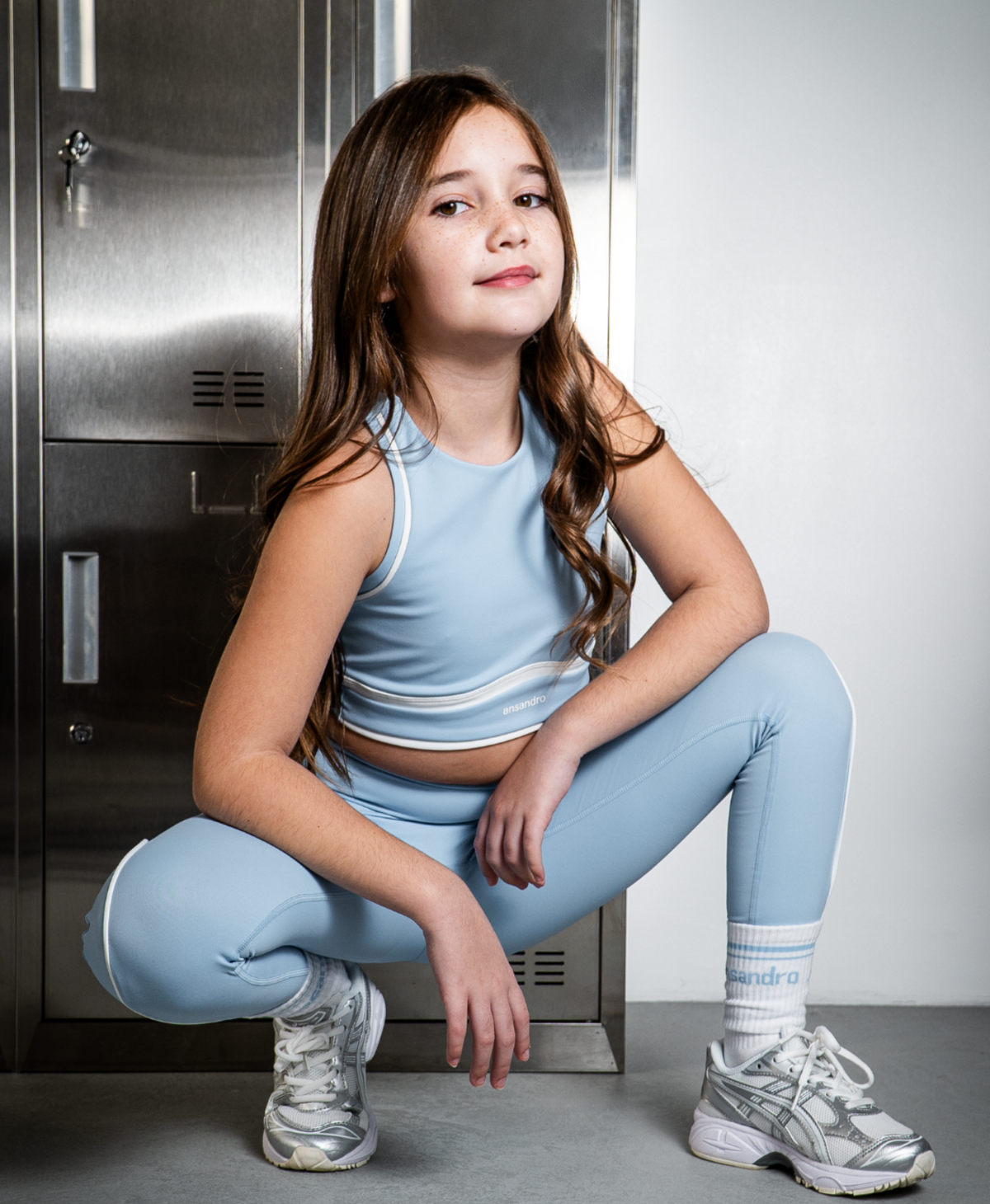 Ansandro Girls Powder Blue Legging Set