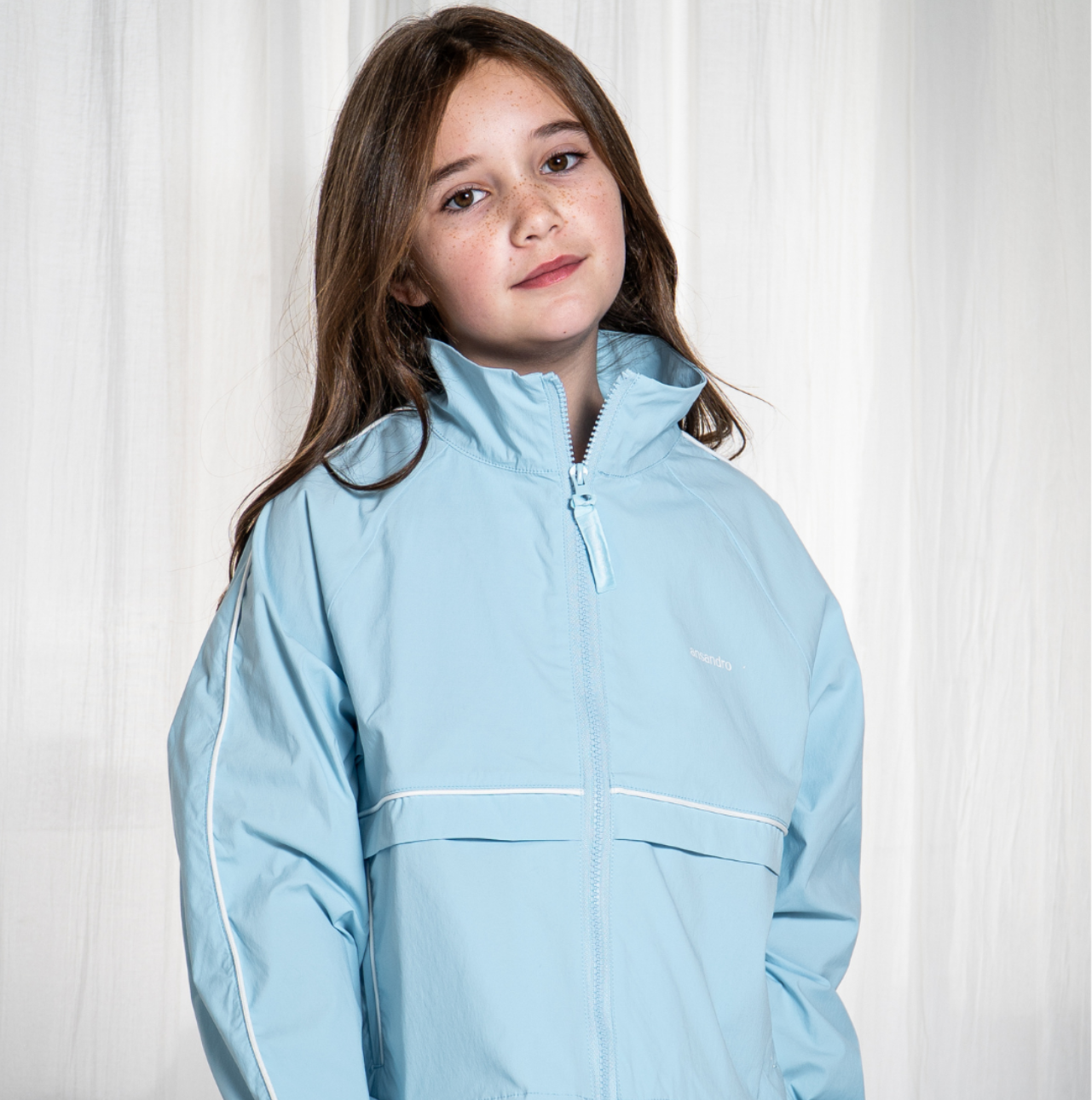 Ansandro Girls Powder Blue Windbreaker