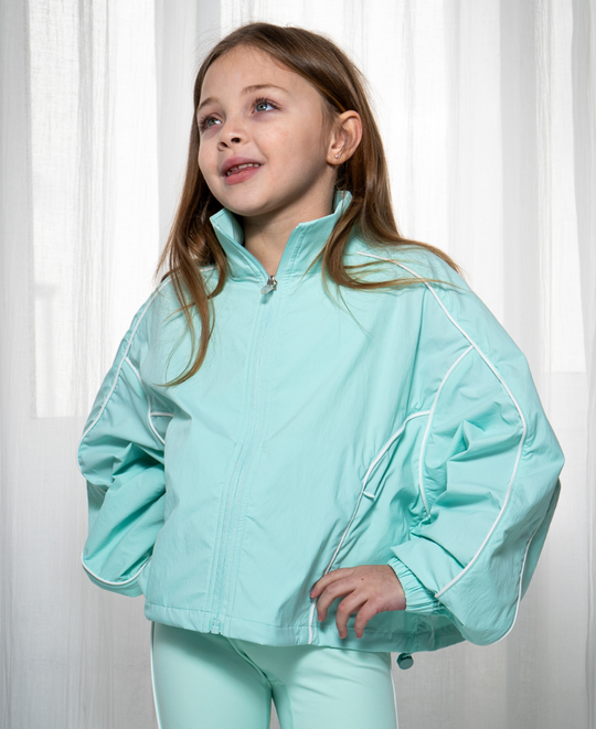 Girls Mint Windbreaker