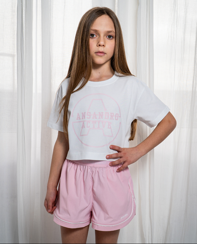 Ansandro Girls Pink Short Set