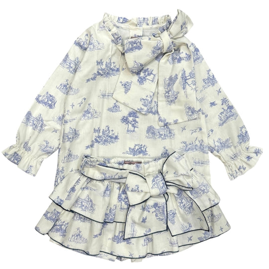 Girls Blue Skort & Blouse