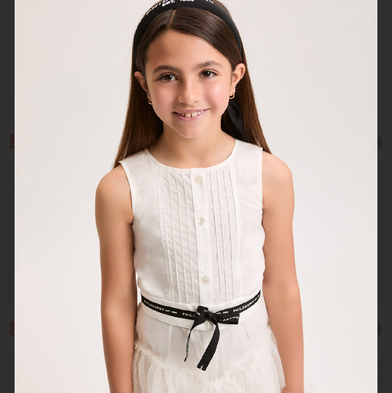 Philosophy Girls Cream 2 Piece Dress