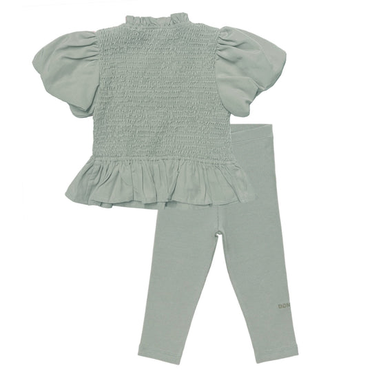 Girls Frosted Green Legging Set