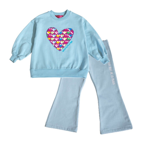 Agatha Ruiz De La Prada Girls Blue Heart Tracksuit