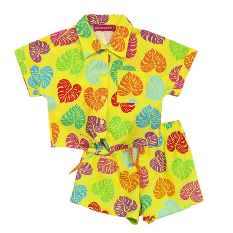 Agatha Ruiz De La Prada Girls Yellow Shirt Set