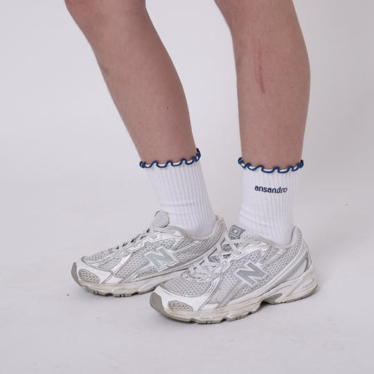 Girls Navy Sock