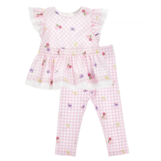 Girls Pink Fairytale Legging Set