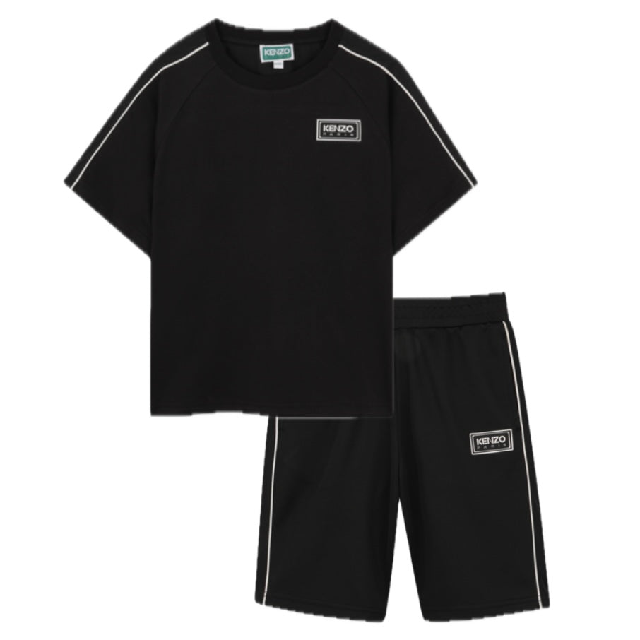 Kenzo Kids Boys Black Sport Short Set