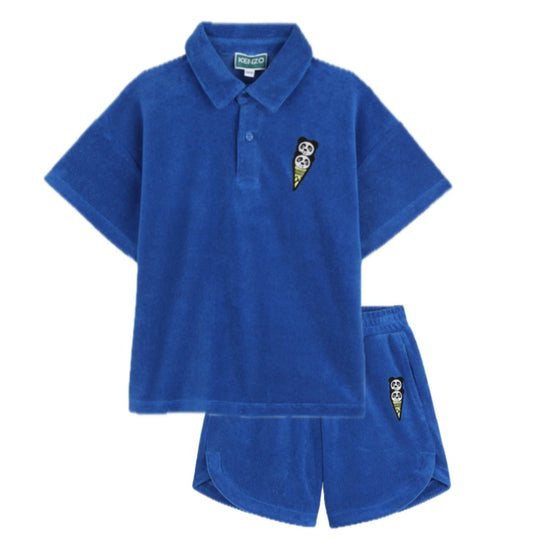 Boys Blue Towelling Set