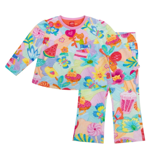 Girls Pink Hitty Legging Set