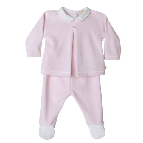 Baby Gi Baby Girls Pink Velour Set