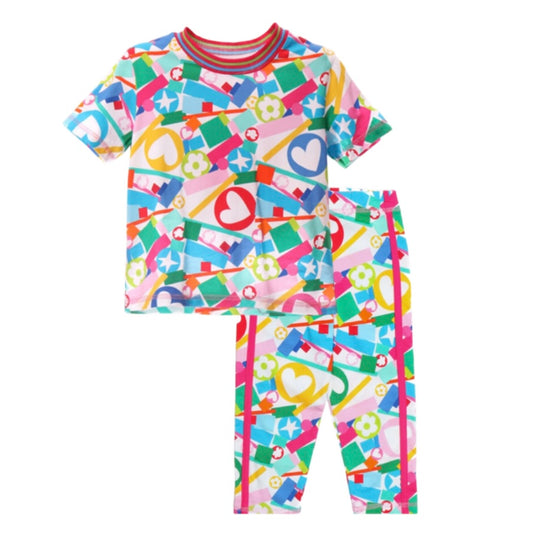 Girls Multicoloured Legging Set