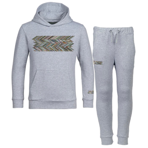 Moda Bandidos Boys Grey Zig Zag Tracksuit