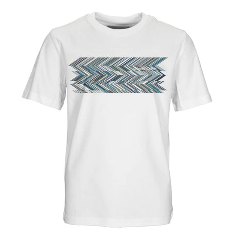 Moda Bandidos Boys White Zig Zag T-Shirt