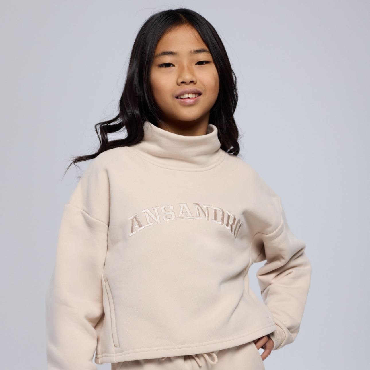 Ansandro Girls Oatmeal Sweater