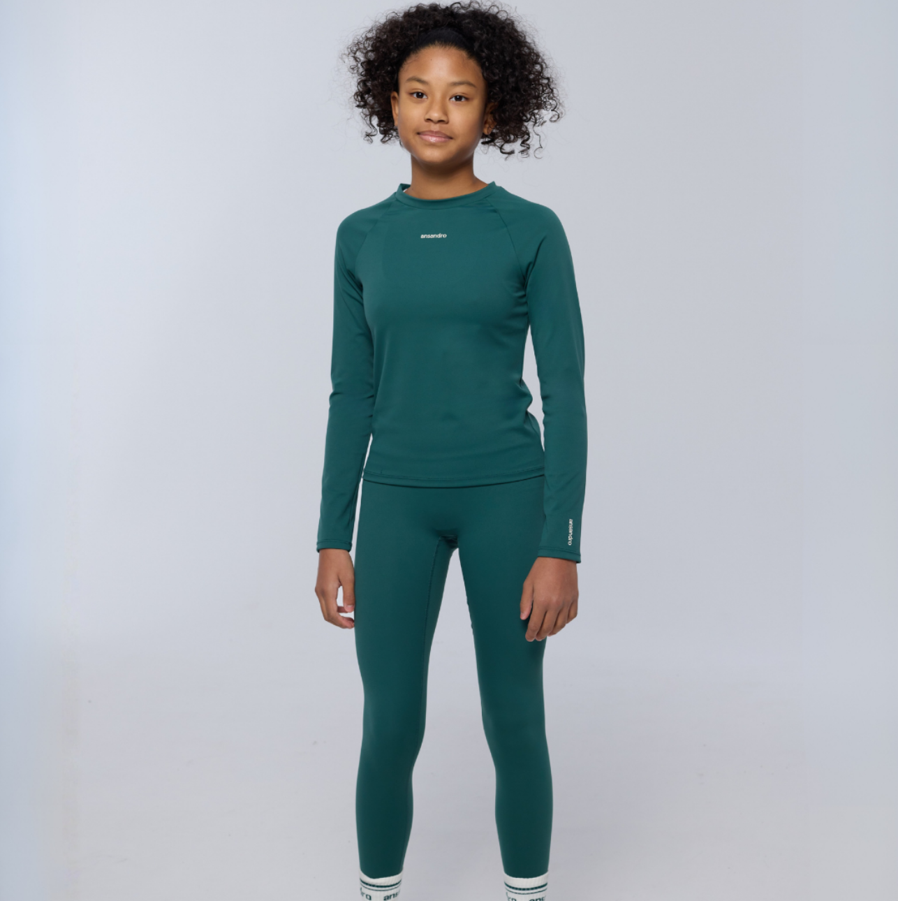Ansandro Girls Forest Green Legging Set
