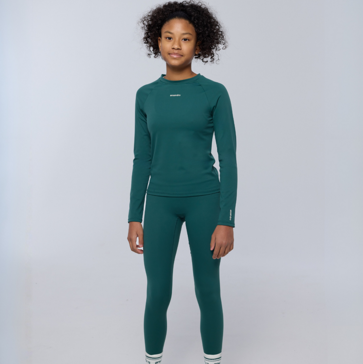 Ansandro Girls Forest Green Legging Set