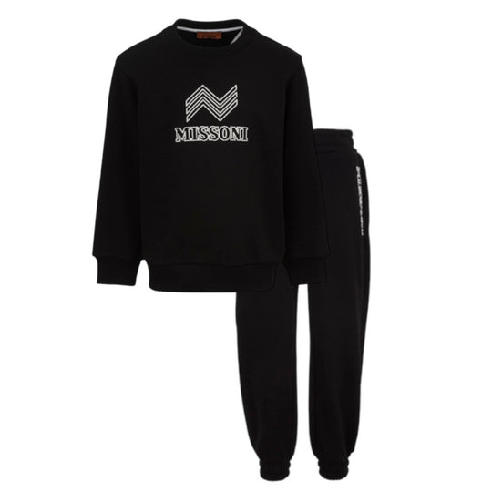 Boys Black Tracksuit