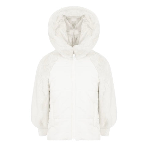 Lapin House Girls Off White Fur Coat