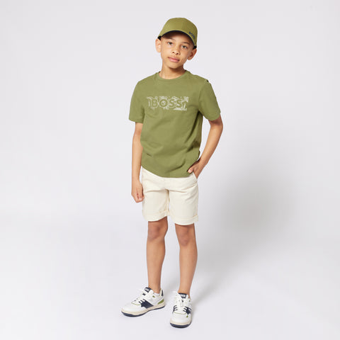 Boss Boys Beige Shorts